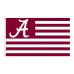 Alabama Crimson Tide Striped USA Style 3'x 5' Flag