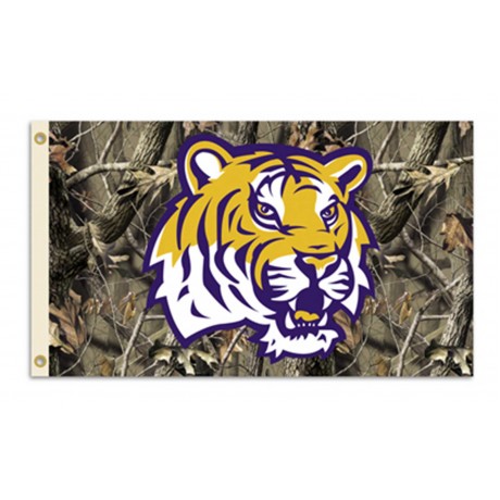 Louisiana State Tigers Realtree Camo 3'x 5' Flag