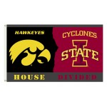 Iowa Hawkeyes-Iowa State House Divided 3'x 5' Flag