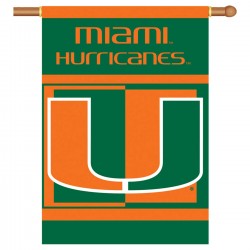 Miami Hurricanes Double Sided Banner