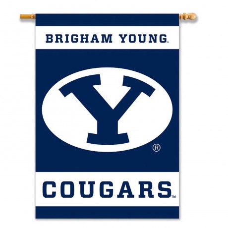 Brigham Young Cougars Outside House Banner