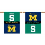Michigan Wolverines-Michigan State House Divided 28 x 40 Banner