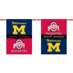 Michigan Wolverines-Ohio State House Divided 28 x 40 Banner