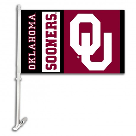 Oklahoma Sooners NCAA Double Sided Car Flag