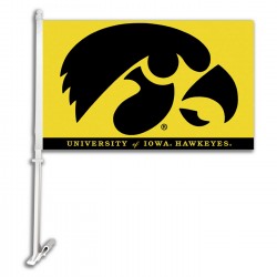 Iowa Hawkeyes NCAA Double Sided Car Flag