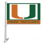 Miami Hurricanes NCAA Double Sided Car Flag
