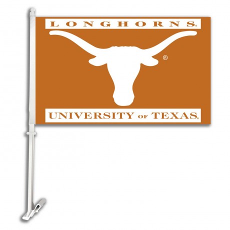 Texas Longhorns NCAA Double Sided Car Flag