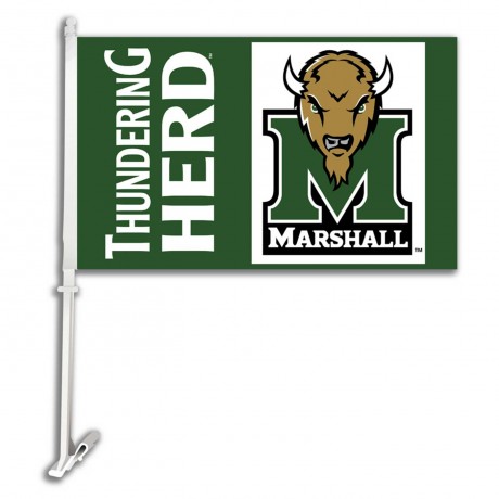 Marshall Thundering Herd NCAA Double Sided Car Flag