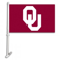 Oklahoma Sooners 11-inch by 18-inch Two Sided Car Flag