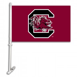 South Carolina Gamecocks 'C' Two Sided Car Flags