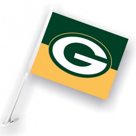 Green Bay Packers Two Sided Car Flag