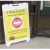 Poly Leaner Sidewalk Sign With Color Poster Insert