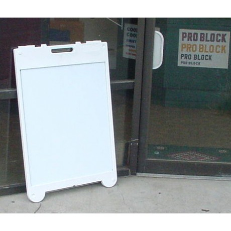 Poly Leaner Sidewalk Sign With Corex Inserts