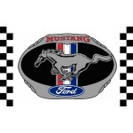 Mustang Checkered Automotive 3' x 5' Flag
