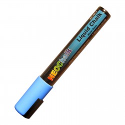 1/4" Chisel Tip Neon Liquid Chalk Marker - Blue