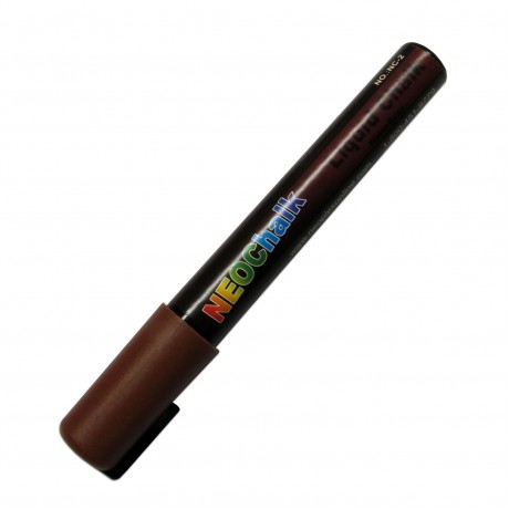 1/4" Chisel Tip Earth Tone Liquid Chalk Marker - Chocolate Brown 