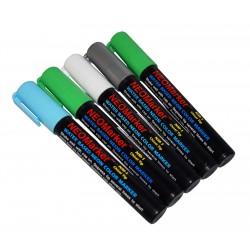 1/4" 12th Man Chisel TIp Waterproof Marker Pens - 5 pc Set