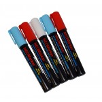 1/4" Lady Liberty Chisel Tip Waterproof Marker Pens - 5 pc Set