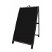 48" Hardwood A-Frame - Acrylic Black Panels