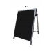 36" Aluminum A-frame - Acrylic Black Panels