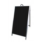 48" Aluminum A-frame - Acrylic Black Panels