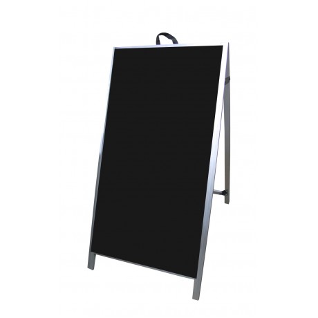 48" Aluminum A-frame - Acrylic Black Panels