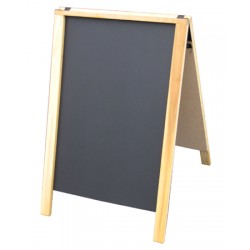 36" Economy Wood A-Frame Chalkboard - Natural Stain