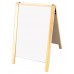 28" Economy Wood A-Frame Dry Erase - Natural Stain