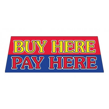 Buy Here Pay Here Vinyl Windshield Banner