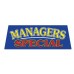 Manager's Special Windshield Vinyl Banner