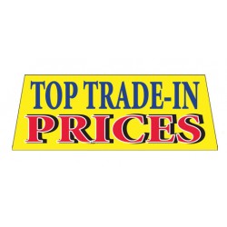 TOP TRADE-IN PRICES Car Windshield Banner