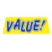 VALUE In Yellow Car Windshield Banner