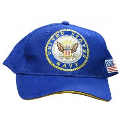 United States Navy Blue Embroidered Hat
