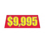 Red/Yellow Price Banners for Car Lots