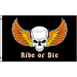 Ride Or Die Skull 3'x 5' Flag