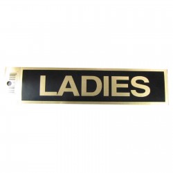 Gold Ladies Policy Business Sticker
