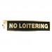 Gold No Loitering Policy Business Sticker