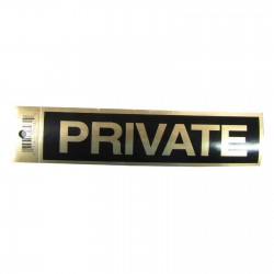 Gold Private Policy Business Sticker