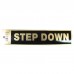 Gold Step Down Policy Business Sticker
