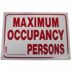 Maximum Occupancy Policy Business Sign