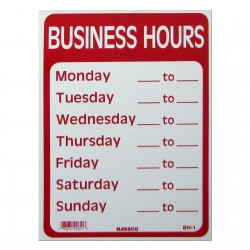Business Hours Policy Business Sign