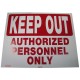 Gold Authorized Personnel Policy Business Sticker (SIGN-28AP) - by www ...