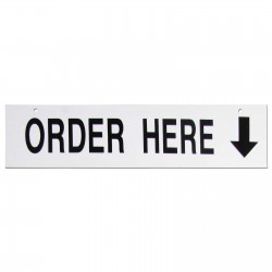 Order Here Policy Business Sign