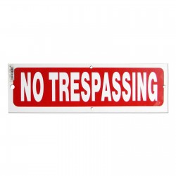No Trespassing Policy Business Sign