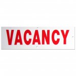 Vacancy Policy Business Sign