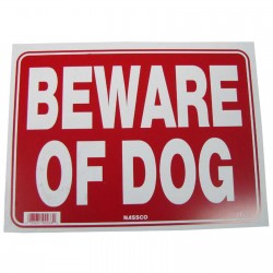 Beware Of Dog Policy Business Sign
