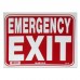 Emergency Exit Policy Business Sign