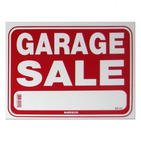 Garage Sale Policy Business Sign