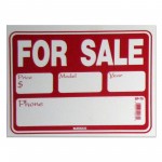 For Sale (Yr/Model/Phone) Policy Business Sign