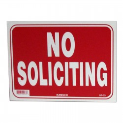 No Soliciting Policy Business Sign